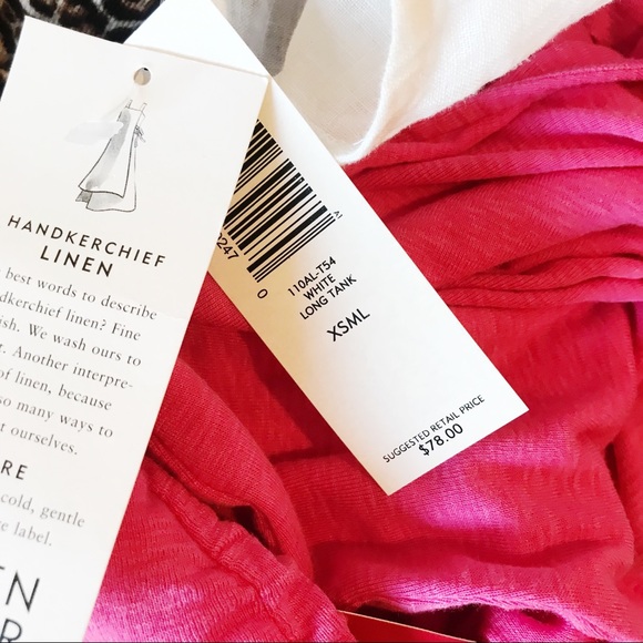 Eileen Fisher Handkerchief Linen Tank NWOT - Picture 3 of 3